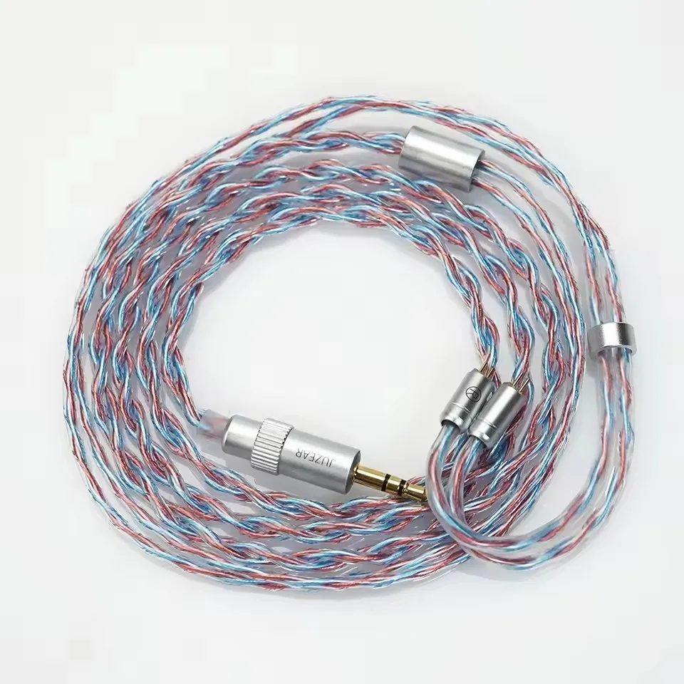 JUZEAR 플레어 이어폰 업그레이드 케이블 6N SPOCC + SCCW 하이브리드 Defiant 기존 3.5mm + 4.4mm ...