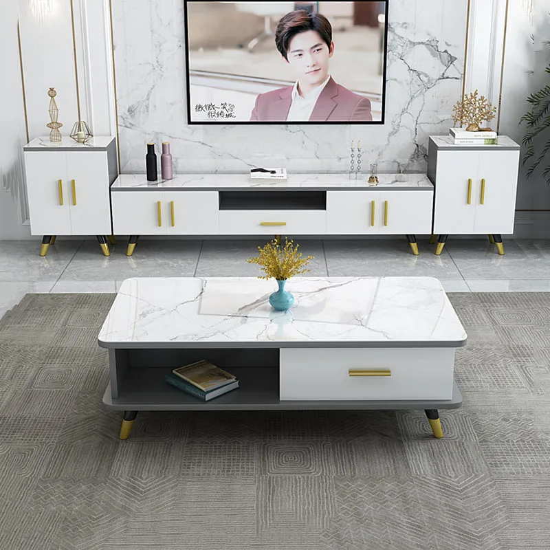

Modern Style Small Coffee Tables Square Nordic Drawers Coffee Table Living Room Decoration Mesa De Centro Home Furniture