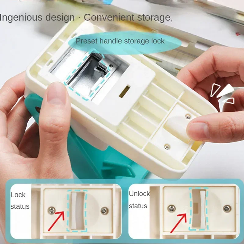 Loose-leaf Separator Label Punch Self-made Index Label DIY Bookmark Notepad Index Classification File Data Embossing Tool Hole punching tools,embossing maker
