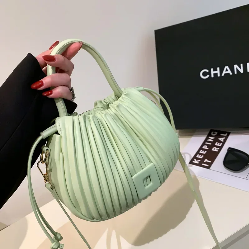 여성을위한 패션 브랜드 디자인 Crossbody 가방 2025 럭셔리 빈티지 숄더 핸드백 여성 토트 백 캐주얼 PU 가죽 버킷 ...