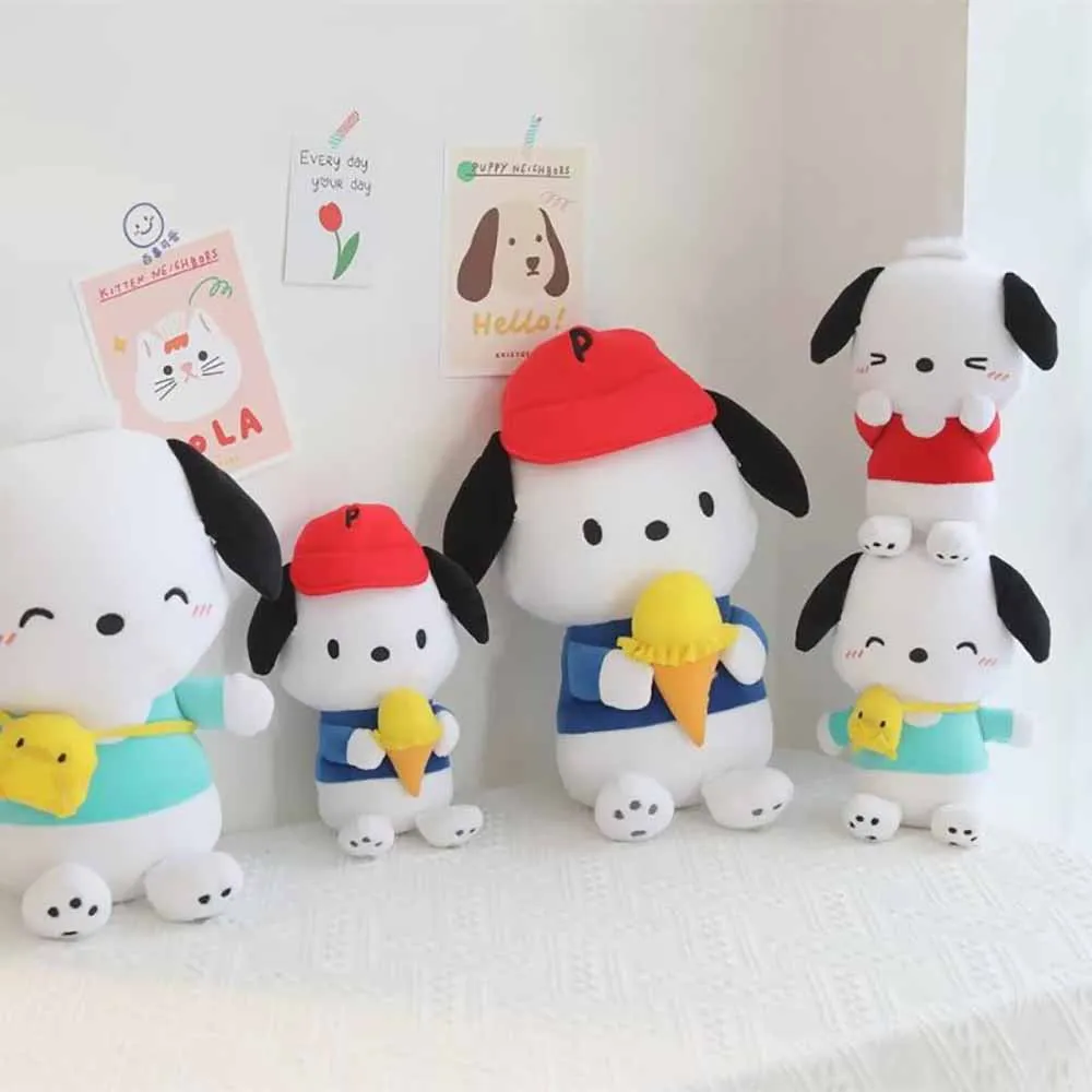 

Cartoon Sanrio Plush Doll Toy Cute Pachacco Ice Cream Plush Dolls Soft Stuffed Toys Room Decor Pillow Kids Girl Birthday Gifts