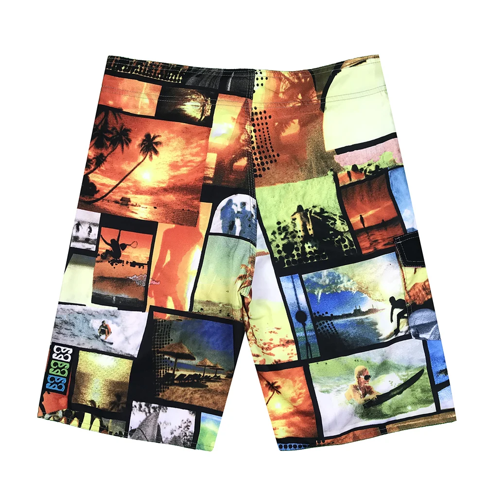 Boardshorts 남성 브랜드 보드 반바지 Mens New 버뮤다 masculina 남자 여름 바지 비치웨어 Quick dry print swiming swimsuit NEW