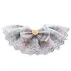 1PC Cute Pet Lace Bib Saliva Towel With Bow Lattice Flower Cat Dog Pet Necklace Decoration Collar Bandana Pet Accessories Hot 5