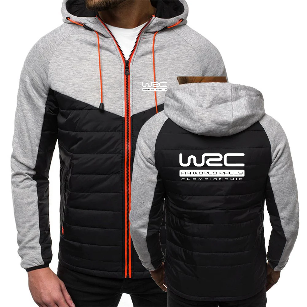 Description Picture 5 of itemWorld Rally Championship WRC Men's Autumn Winter Fashion Patchwork Printing Seven-color Cotton-padded Jacket Warm Hooded Coats