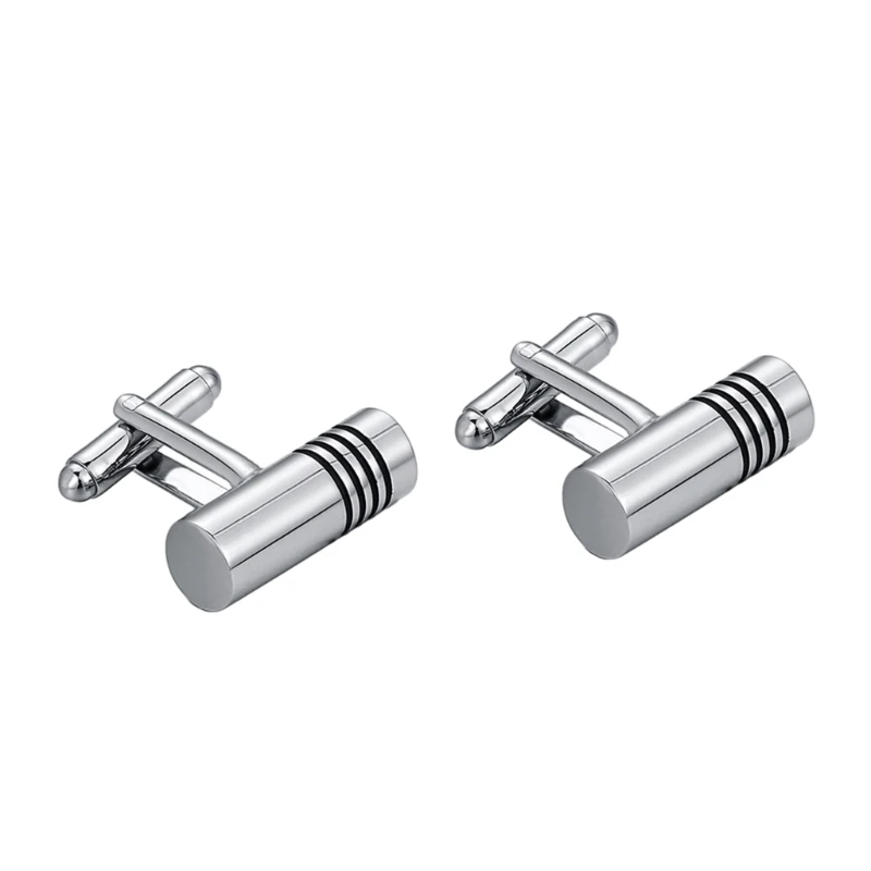 

Column Shaped Cufflinks for Formal Event Men’s Business Suit Cufflinks Multiuse Sleeves Button Official Suit Cuff Links