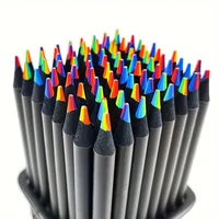 12/24/36/48Pcs 7 Colors Rainbow Pencils 3.3mm Colored Pencils For Art Drawing Coloring Halloween Thanksgiving Gift 6