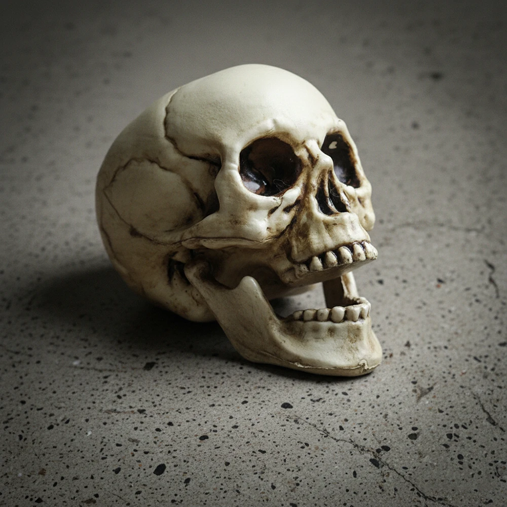 Plastic Skull Head Realistic Skeleton for Halloween - Image 3