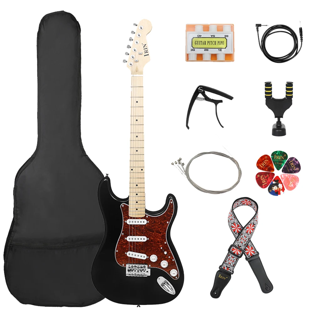 

IRIN 6 Strings 39 Inch Electric Guitar 22 Frets Basswood Body Electric Guitar With Bag Capo Necessary Guitar Parts & Accessories