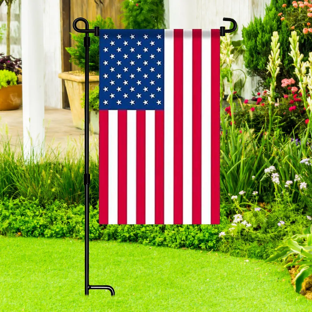 Garden Flag Stand Garden Flag Pole Holder with Clip and Stopper Yard Holder Pole for Decor