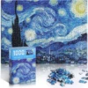 1Set 1000PCS Starry Night Puzzle, Decompression and Educational Learning Toys, Best Gift for Adults Artwork And Family Game 1