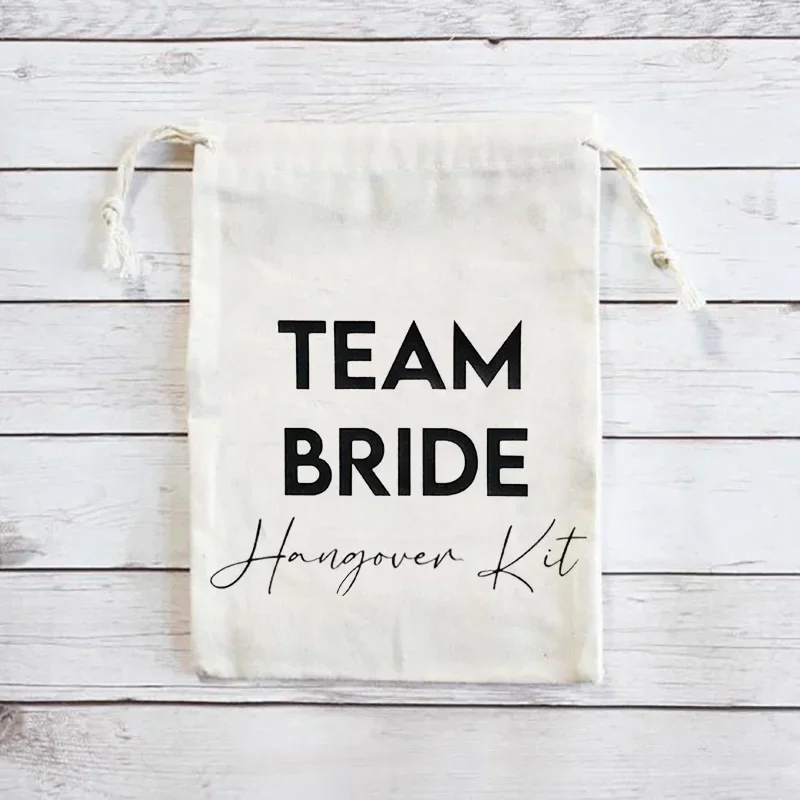 5pcs Team Bride Survival Hangover Kit bags Bachelorette Party