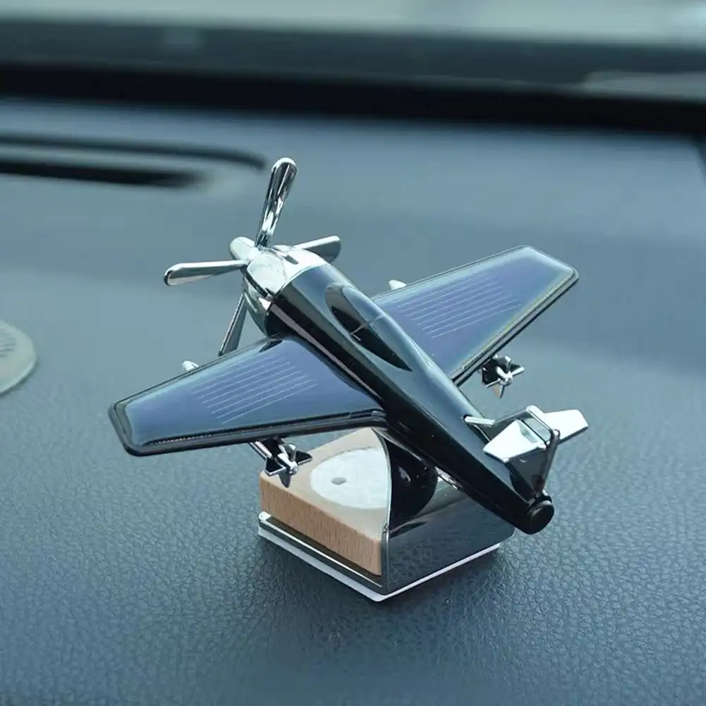 Creative Car Air Freshener Solar Power Toy Air Freshener Fragrance Airplane Ornament Aircraft Decoration Car Perfume Home Decors solar car air freshener