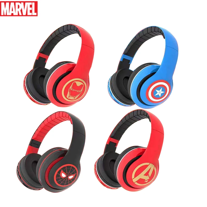 

2023 Marvel Spiderman Disney Mickey Wireless Headphones Blutooth Surround Sound Stereo Foldable Earphone Laptop Headset