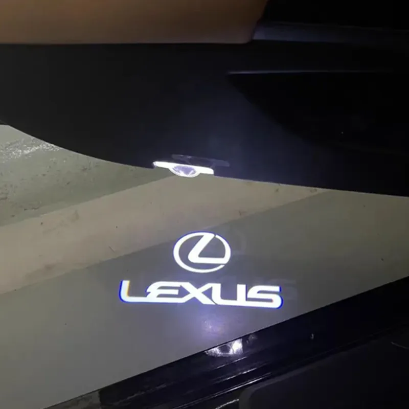 렉서스 RX350 330 350 GX470 460 IS200 LS46 HS LX 570 ES250 용 차량 도어 웰컴 라이트 레이저 프로젝터 로고 센싱 액세서리