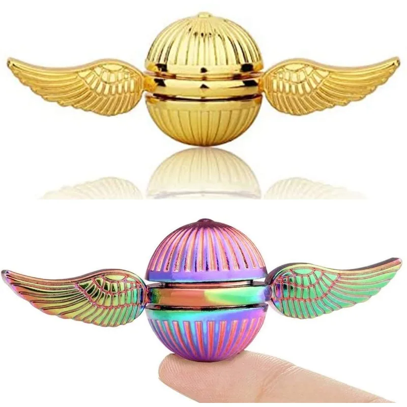 

Fun Golden Snitch Cupid Fidget Spinner Antistress Hand Rotation Fidget Toys Angel Wings Hand Spinner for Kids Children Gifts