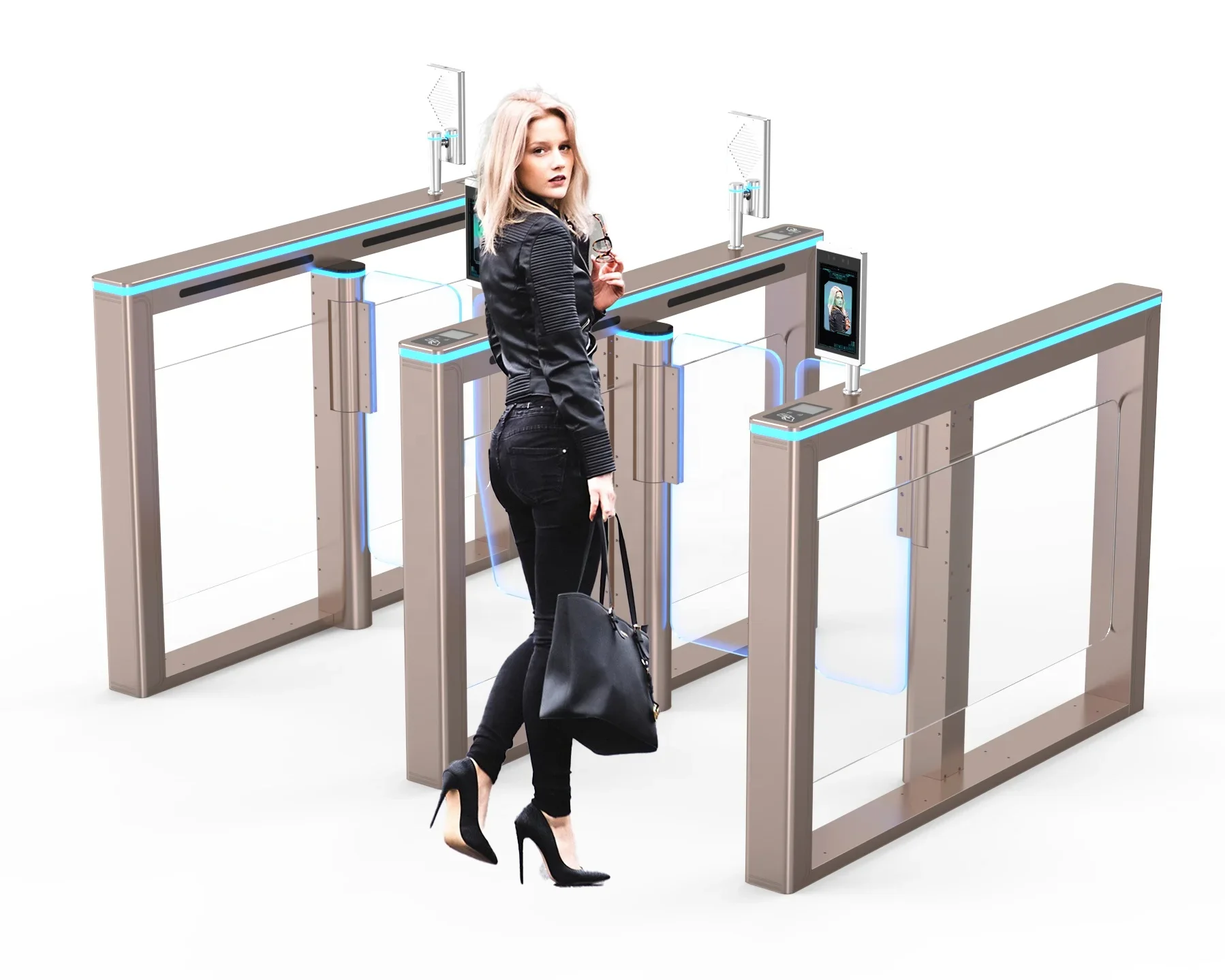 

speed gate turnstile price Aluminum alloy speed gate turnstile speed gate