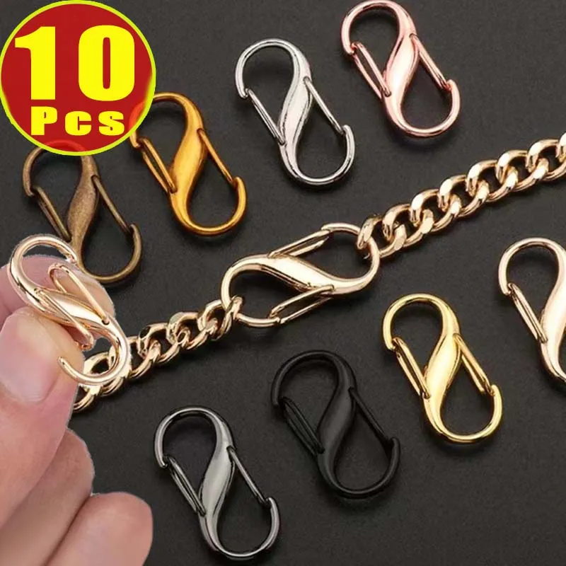 

10 шт., S-образные Брелоки для ключей