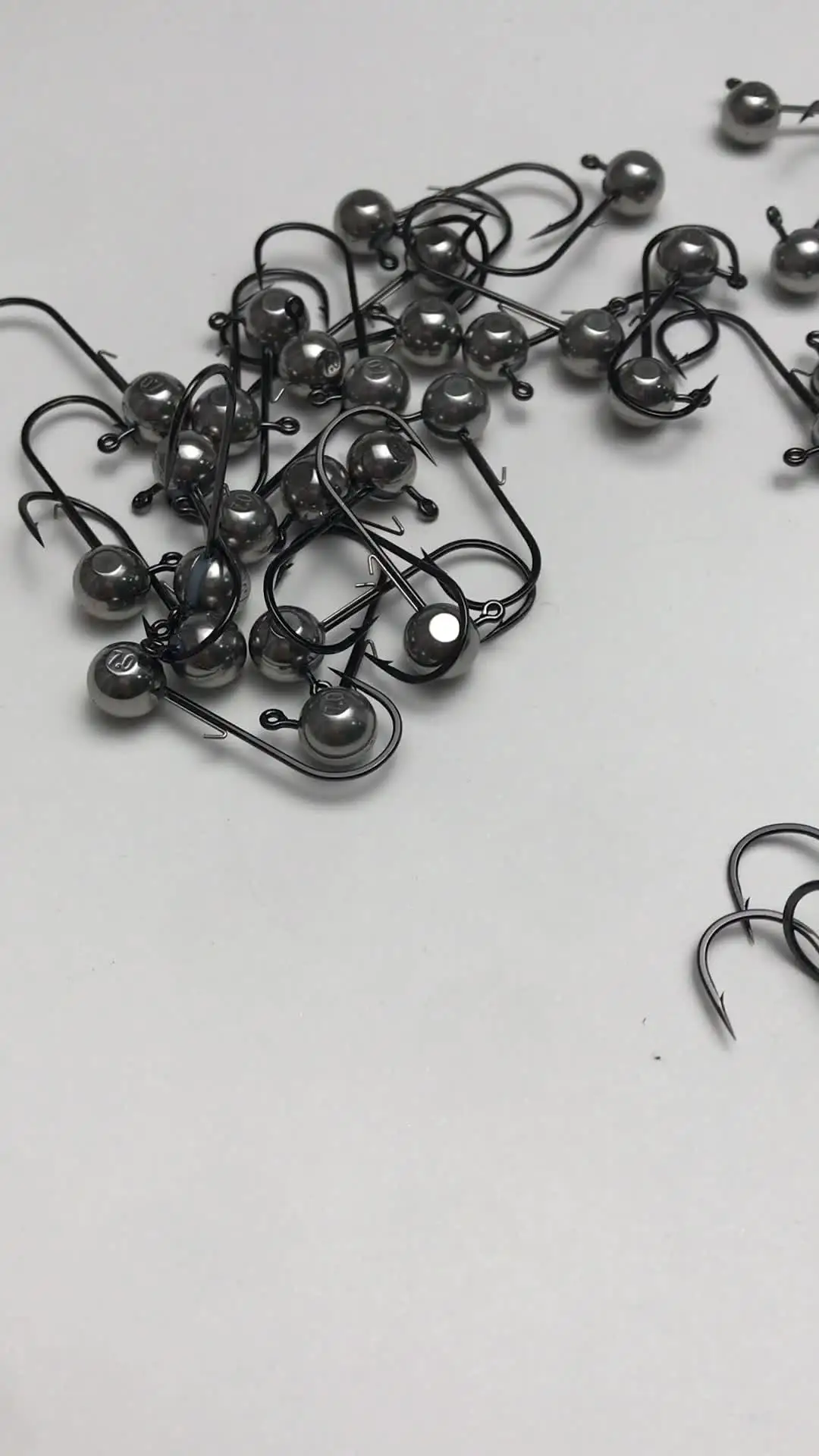 10/20/30 pièces tête de gabarit crochet de pêche 1.8g - 28g boule ronde tête de gabarit crochets solides doux orm leurre accessoires de pêche  1420