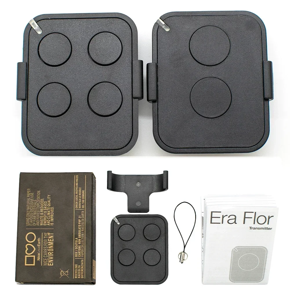 Nice Era Flor (FL02RE/Fl04RE) Garage Door Controls for Flor-s FLO2RS FLO4RS ERA INTI 2 433.92MHz Rolling Code Remote Control