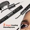 EASITENSION Glue False Eyelashes New Double Heads 2 In 1 Bond and Seal Lash Glue ,Waterproof Long Lasting 3