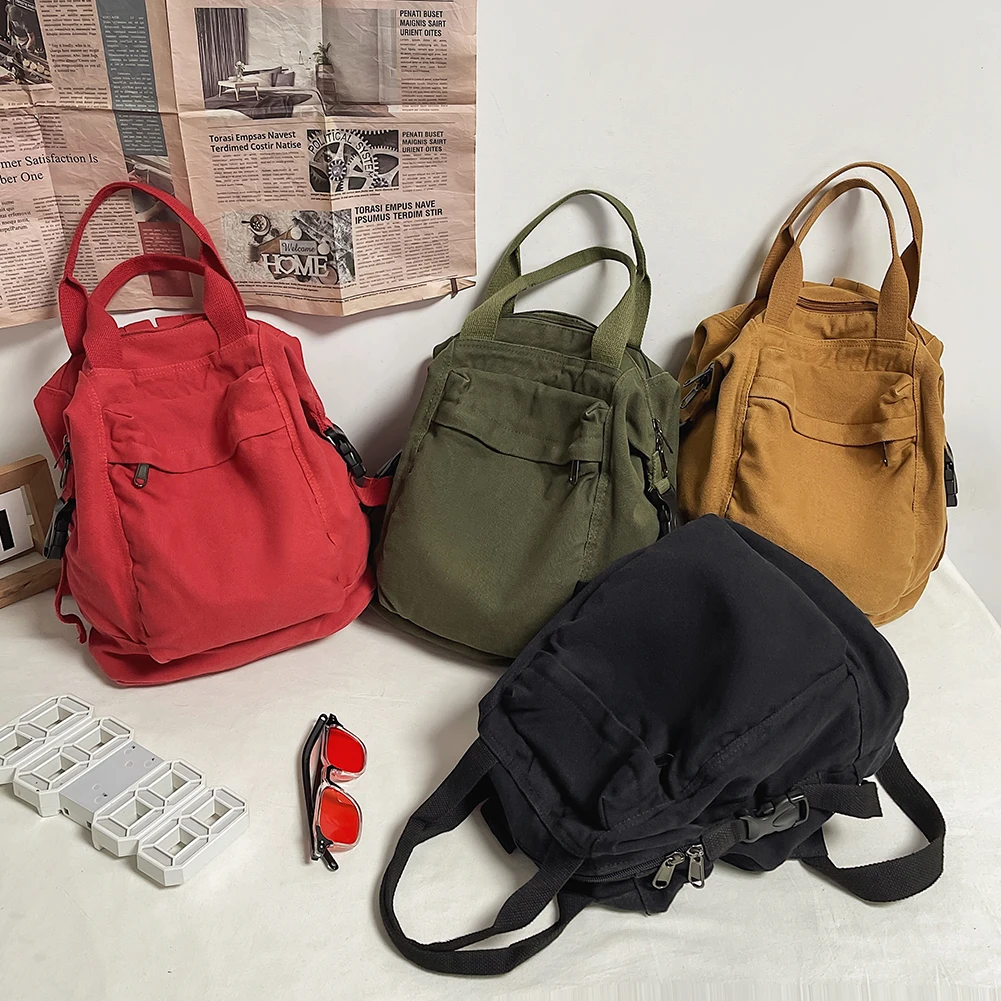 Mini canvas backpack purse hotsell