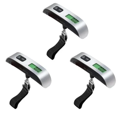 Digital Handheld Portable Luggage Scale for Travel Suitcase Weighing (3pcs)