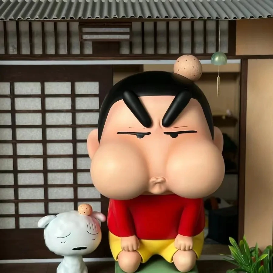 

18-28cm Crayon Shin-Chan Xiaobai Dumb Anime Figure Vinyl Kawaii Doll Toys Model Joints Movable Cabinet Christmas Birthday Gifts