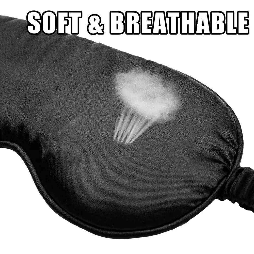Sleep Eye Mask with Double-sided Imitation Silk Shading and Elastic Straps for Breathability sleep mask eye mask