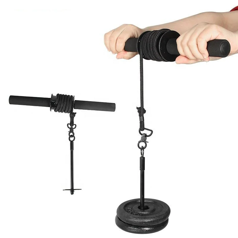 Arm Training Wrist Blaster Forearm Wrist Roller for Weight Plates Workout Forearm Roller Exerciser and Blaster