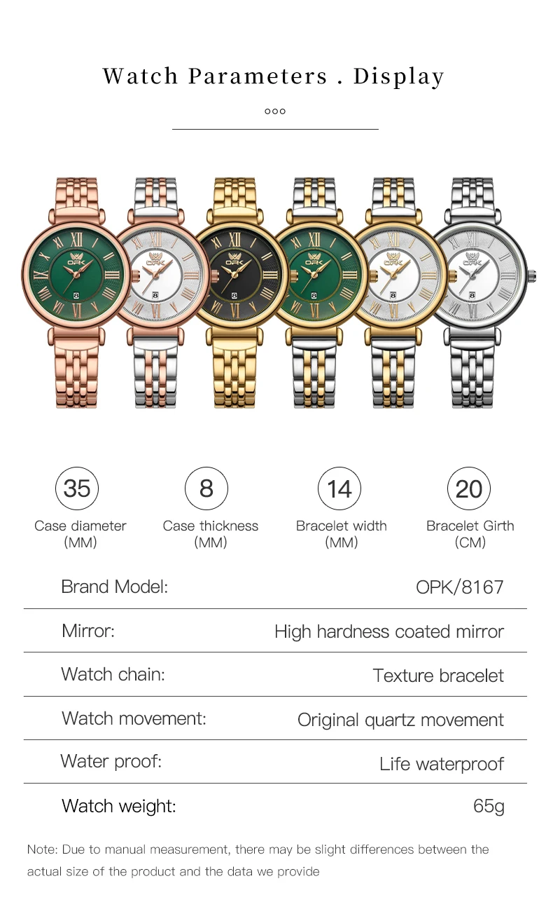 OPK 8167 Women's Watch Colors Urbanglam Scents