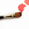 5pcs Artist Paint Brush Kit Professional Round Flat Angled Filbert Paintbrushes for Oil Acrylic Watercolor Face Craft Painting 4