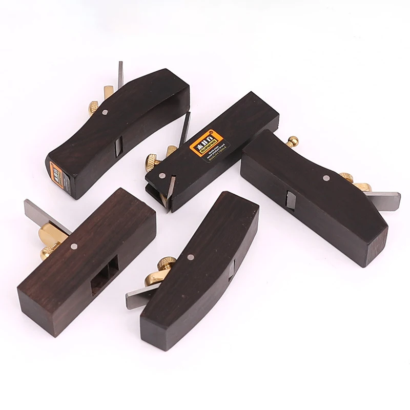 Mini Woodworking Planer Knife Trimming Tool European-style Chamfering Hand Planes Carpenter Ebony High-carbon Steel Wood Planer