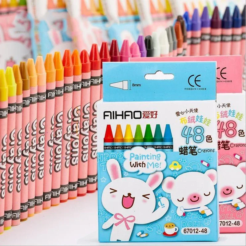 8/12/24 Colors Crayons Pastel Art Pen Drawing Paint Graffiti Pen School Office Art Supplies Stationery for Kids
