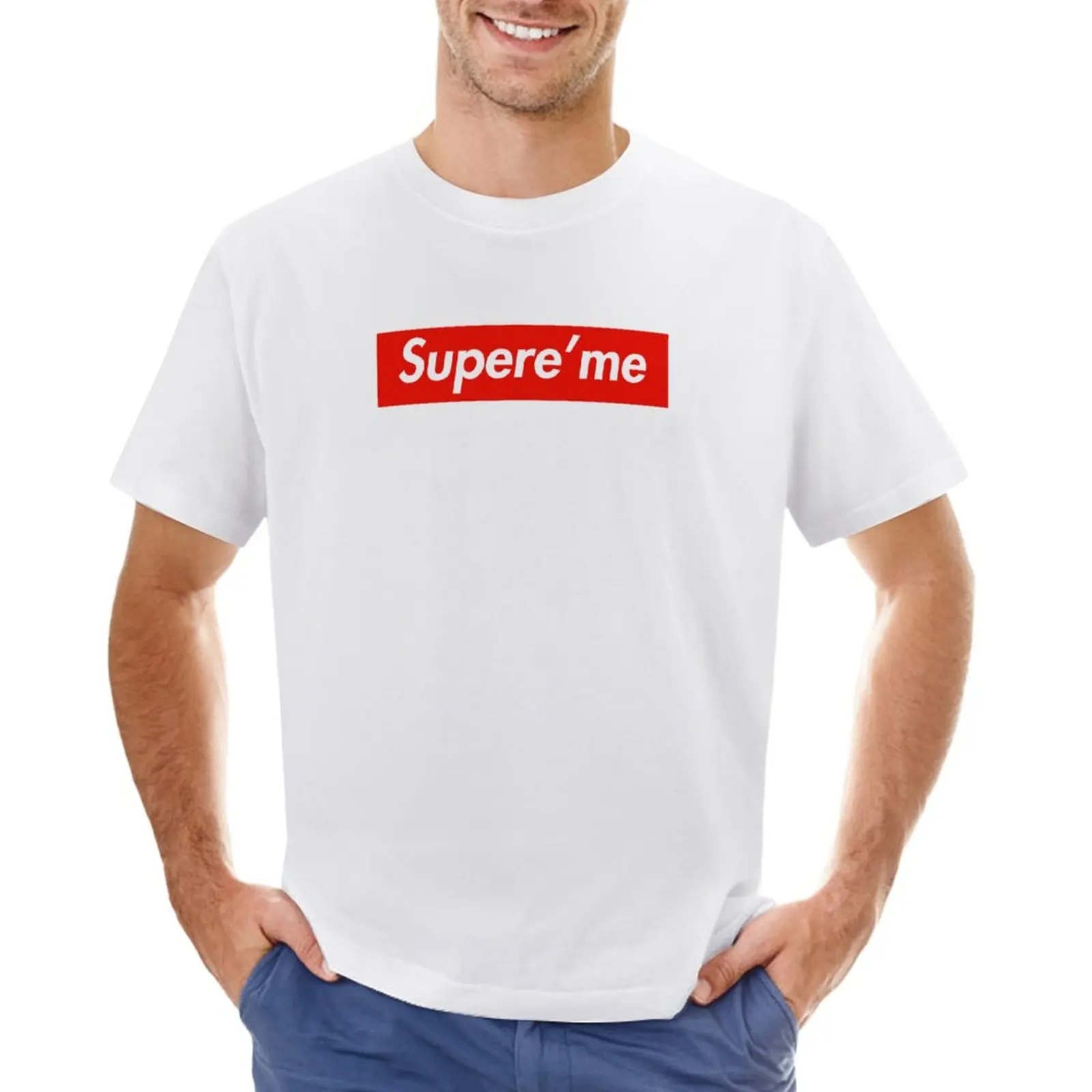 

Wanna Be a Supere'me T-Shirt summer clothes anime clothes oversized kawaii clothes men workout shirt