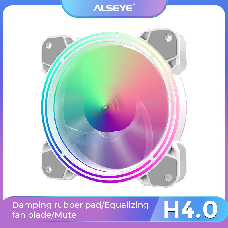 Alseye H4.0 Ventilador de Refrigeração do pc Pinos Pwm 120 mm Estático Led Rgb Ventilador de Computador para o Case e Substituição do Ventilador da Cpu - Imagem 6