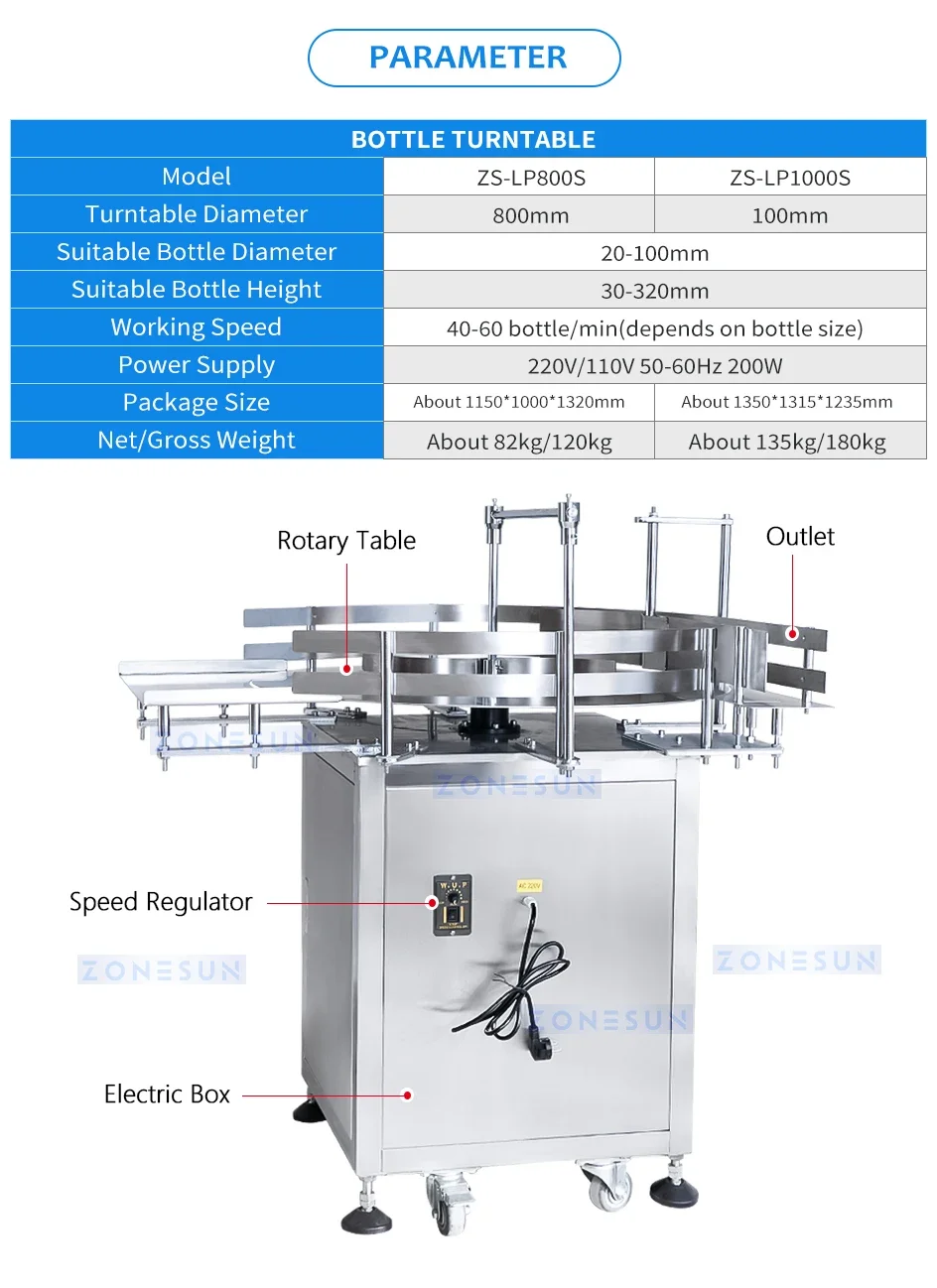 ZONEUSN ZS-FALU3 Thick Paste Sauce Bottle Unscrambler Washer Filling Capping Labeling Machine