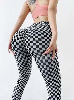 Nuovi leggings scozzesi Pantaloni da donna Yoga Palestra Collant fitness Pantaloni sportivi da donna Leggings autunnali e invernali per ragazze