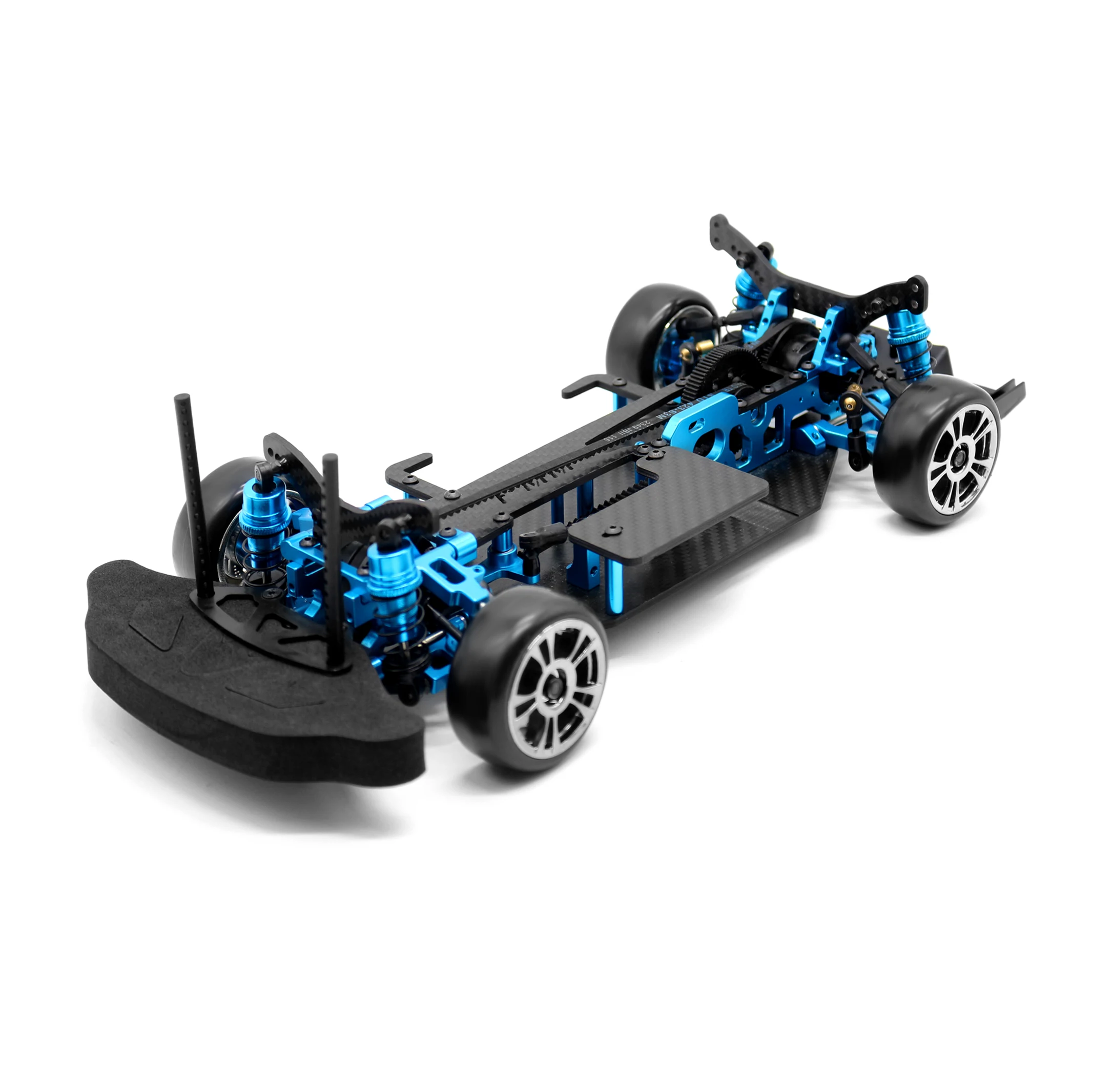 ドリフト仕様TRF415MSX・416 コンバージョン　スクエアアルミパーツ Metal Alloy Plastic Carbon Fiber Chassis Kit Quadro with