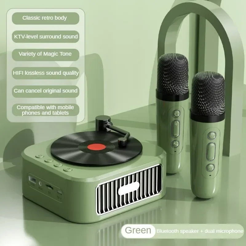 Mini Bluetooth Speaker Retro Mini Speaker Wireless High Sound Quality Subwoofer Audio 4