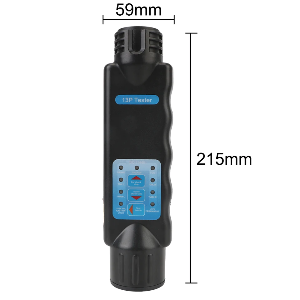 Qiilu Trailer Socket Tester, 12V 7Pin / 13Pin Tow Light Wiring Cable