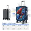 Spider Man Web Shooting Leap Poster Suitcase Cover Business Protection Flight Strectch Luggage Accesories 6