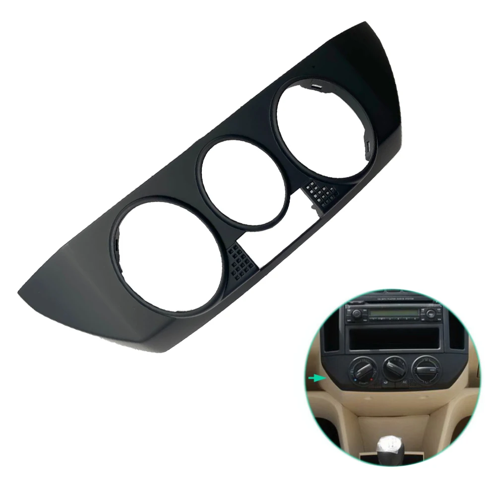 Front Dashboard Cup Drinks Holder AC Panel Cover Car Trim For VW Polo 4 9N GTI Sedan 2002-2010 6Q0858602 6Q1858373,car interior trim,car meters holder,car cup holder