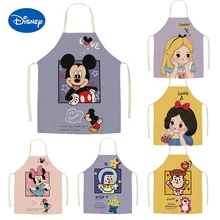 Disney Mickey Maus Schürze Erwachsene Kinder Küche Antifouling Hand Wischen Hause Kochen Kaffee Gastronomie Рабочая одежда Cartoon Nettes Mädchen Anima