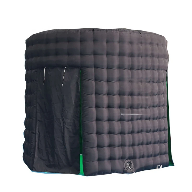 

Photo Booth Enclosure Black Tent Style Inflatable Photo Booth Backdrop
