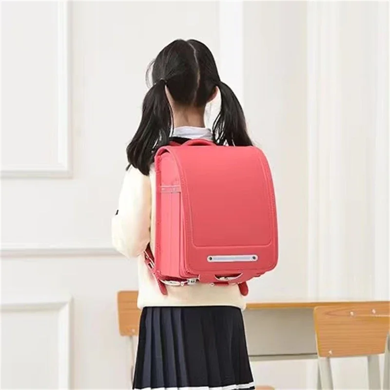Japan Primary Backpack High quality Orthopedic Schoolbag for Kids Boys Girls 100% Japanese Randoseru Children Student Satchel 6