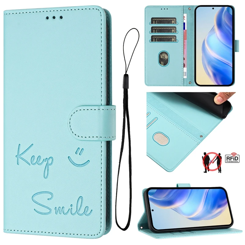 5G Leather Wallet Phone Case Cover