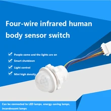 

Mini Closet LED PIR Adjustable Delay Human Body Infrared Detector IR Infrared Motion Sensor Light Switch for Home AC 85V-AC 240V