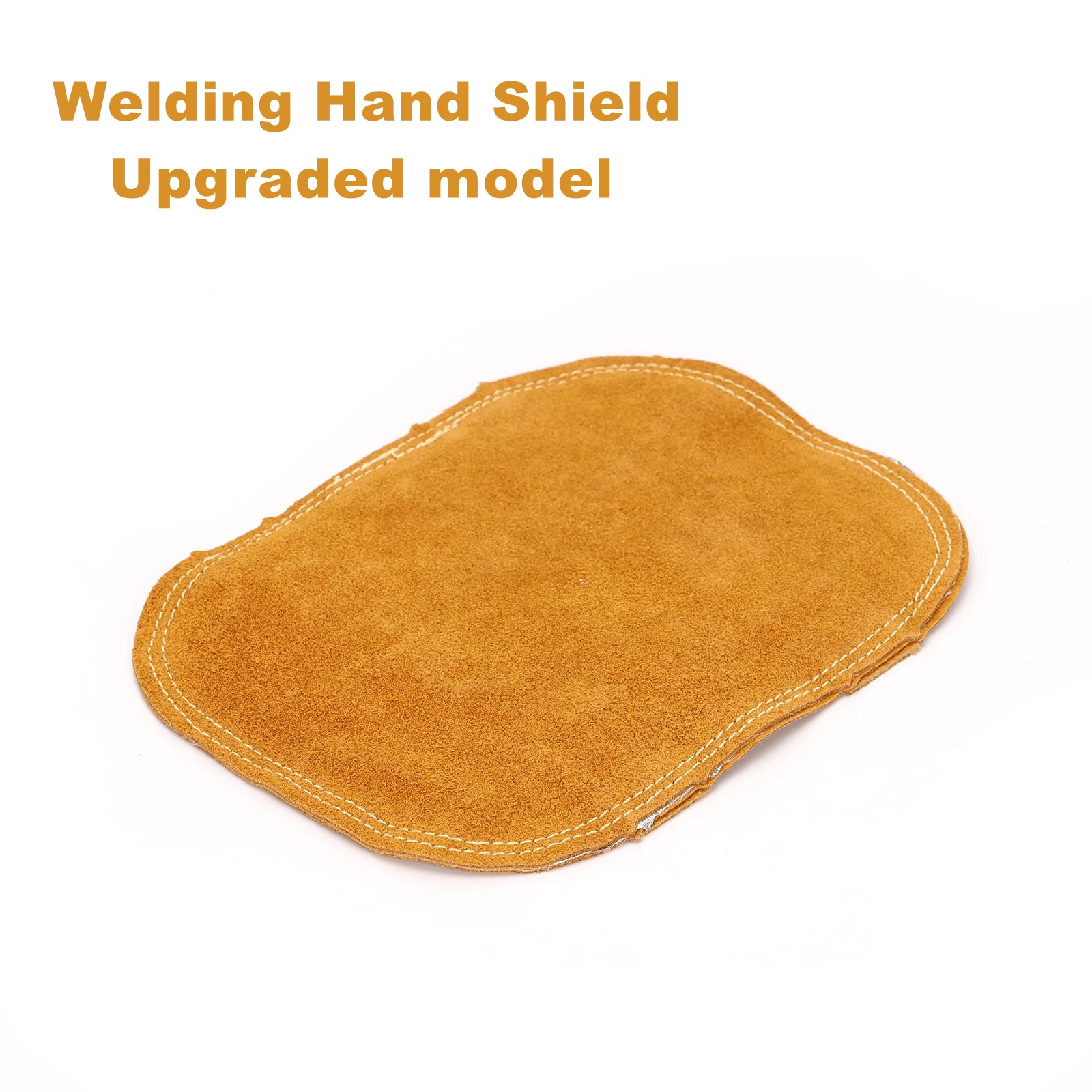 Welding Hand Shield High Temperature Resistant Hand Pad Leather Heat Shield (Aluminum Layer) for Industrial Cutting,Boiler