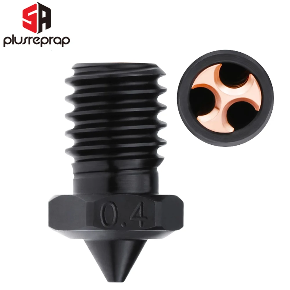 Bico de para Impressão Pei Peek Fibra de Carbono 1.75 mm Filamento 5aplus v6 Qualidade Superior Aço Inoxidável - Imagem 2