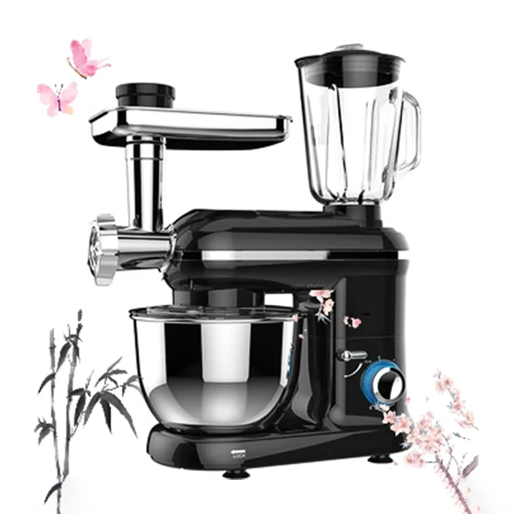 2022 hot household low noise 5l multifunctional 4 in 1 stand food dough cake mixer with juicer blender meat grinder 5L Multifunctional Low Noise, Household With Juicer Blender Meat Grinder 4 In 1 Stand Food Dough Cake Mixer/